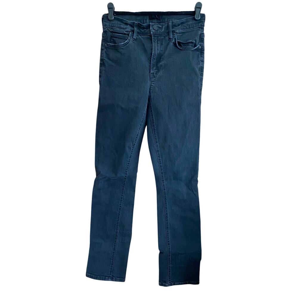 MOTHER Mid Rise Dazzler Black Ankle Jeans Size 26